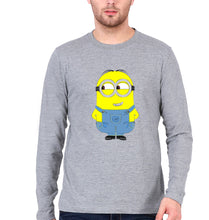 Load image into Gallery viewer, Minion Full Sleeves T-Shirt for Men-Grey Melange-Ektarfa.online
