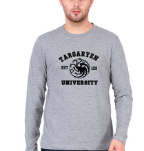 Load image into Gallery viewer, House Targaryen (GOT) Full Sleeves T-Shirt for Men-Grey Melange-Ektarfa.online
