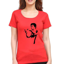 Load image into Gallery viewer, Bruce Lee T-Shirt for Women-XS(32 Inches)-Red-Ektarfa.online
