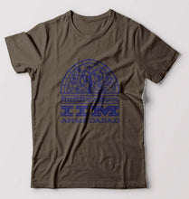 Load image into Gallery viewer, IIM Ahmedabad T-Shirt for Men-S(38 Inches)-Olive Green-Ektarfa.online
