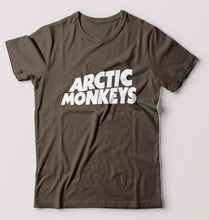 Load image into Gallery viewer, Arctic Monkeys T-Shirt for Men-S(38 Inches)-Olive Green-Ektarfa.online
