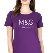 Load image into Gallery viewer, M&amp;S T-Shirt for Women-XS(32 Inches)-Purple-Ektarfa.online
