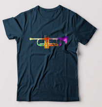 Load image into Gallery viewer, Trumpet T-Shirt for Men-Petrol Blue-Ektarfa.online
