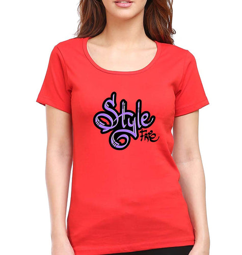 Graffiti T-Shirt for Women-Red-Ektarfa.online