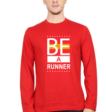 Load image into Gallery viewer, Runner Running Full Sleeves T-Shirt for Men-Red-Ektarfa.online
