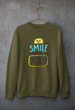 Load image into Gallery viewer, Smile are Always in Fashion Unisex Sweatshirt for Men/Women-S(40 Inches)-Olive Green-Ektarfa.online
