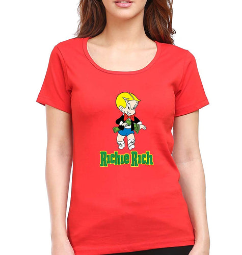Richie Rich T-Shirt for Women-Red-Ektarfa.online