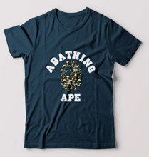 Load image into Gallery viewer, A Bathing Ape T-Shirt for Men-S(38 Inches)-Petrol Blue-Ektarfa.online
