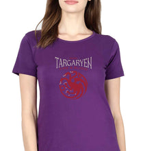 Load image into Gallery viewer, House Targaryen (GOT) T-Shirt for Women-Purple-Ektarfa.online
