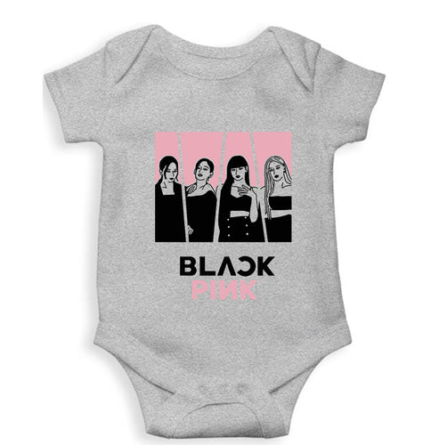 BLACKPINK Kids Romper For Baby Boy/Girl-Grey-Ektarfa.online