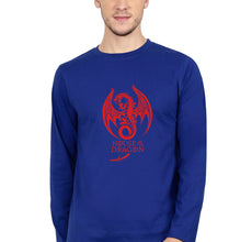 Load image into Gallery viewer, House of the Dragon (GOT) Full Sleeves T-Shirt for Men-Royal Blue-Ektarfa.online
