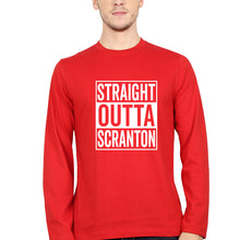 Load image into Gallery viewer, Straight Outta Scranton Full Sleeves T-Shirt for Men-Red-Ektarfa.online
