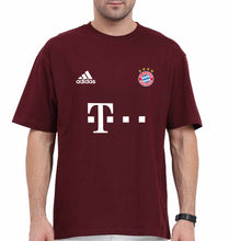 Load image into Gallery viewer, FC Bayern Munich 2021-22 Oversized T-Shirt for Men-Maroon-Ektarfa.online
