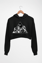 Load image into Gallery viewer, Pink Floyd Crop HOODIE FOR WOMEN-Black-Ektarfa.online
