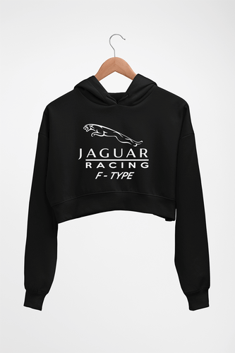 Jaguar Crop HOODIE FOR WOMEN-Black-Ektarfa.online