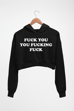 Load image into Gallery viewer, Funny Fuck Crop HOODIE FOR WOMEN
