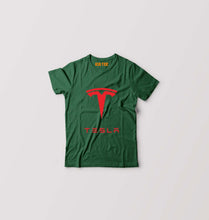 Load image into Gallery viewer, Tesla Kids T-Shirt for Boy/Girl-Dark Green-Ektarfa.online
