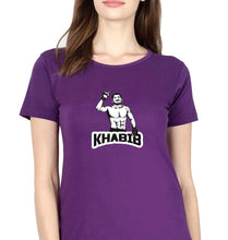 Load image into Gallery viewer, Khabib Nurmagomedov T-Shirt for Women-XS(32 Inches)-Purple-Ektarfa.online

