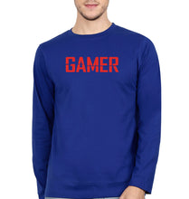 Load image into Gallery viewer, Gamer Full Sleeves T-Shirt for Men-Royal Blue-Ektarfa.online
