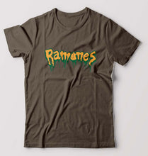 Load image into Gallery viewer, Ramones T-Shirt for Men-S(38 Inches)-Olive Green-Ektarfa.online
