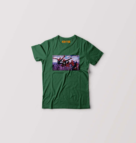 Spiderman Superhero Kids T-Shirt for Boy/Girl-Dark Green-Ektarfa.online