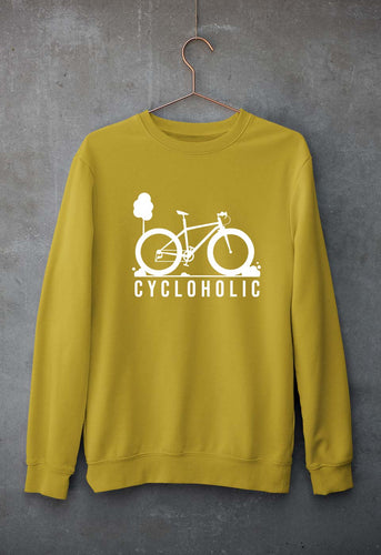 Cycloholic Unisex Sweatshirt for Men/Women-Mustard Yellow-Ektarfa.online