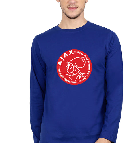 Ajax Full Sleeves T-Shirt for Men-Royal Blue-Ektarfa.online