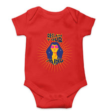 Load image into Gallery viewer, Psychedelic Mind Kids Romper For Baby Boy/Girl-0-5 Months(18 Inches)-Red-Ektarfa.online
