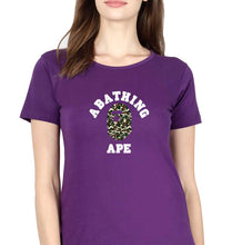 Load image into Gallery viewer, A Bathing Ape T-Shirt for Women-XS(32 Inches)-Purple-Ektarfa.online
