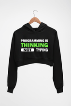 Load image into Gallery viewer, Programmer Crop HOODIE FOR WOMEN-Black-Ektarfa.online
