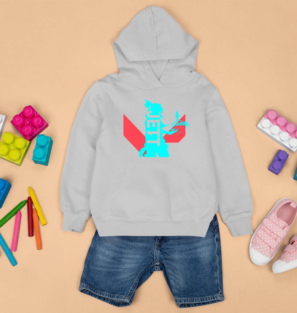 Valorant Kids Hoodie for Boy/Girl-Grey-Ektarfa.online