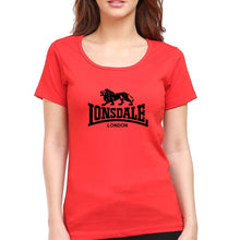 Load image into Gallery viewer, Lonsdale T-Shirt for Women-XS(32 Inches)-Red-Ektarfa.online
