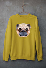 Load image into Gallery viewer, Pug Dog Unisex Sweatshirt for Men/Women-S(40 Inches)-Mustard Yellow-Ektarfa.online
