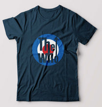 Load image into Gallery viewer, The Who Band T-Shirt for Men-S(38 Inches)-Petrol Blue-Ektarfa.online
