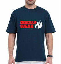 Load image into Gallery viewer, Gorilla Wear Oversized T-Shirt for Men-Petrol Blue-Ektarfa.online
