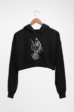 Load image into Gallery viewer, Mahakal Mahadev Bholenath Shiva Shivji Crop HOODIE FOR WOMEN-Black-Ektarfa.online
