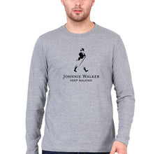 Load image into Gallery viewer, Johnnie Walker Full Sleeves T-Shirt for Men-Grey Melange-Ektarfa.online
