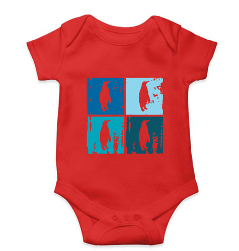 Penguins Kids Romper For Baby Boy/Girl-0-5 Months(18 Inches)-RED-Ektarfa.online