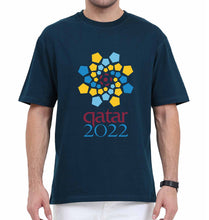 Load image into Gallery viewer, FIFA World Cup Qatar 2022 Oversized T-Shirt for Men-Petrol Blue-Ektarfa.online
