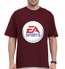 Load image into Gallery viewer, EA Sports Oversized T-Shirt for Men-Maroon-Ektarfa.online
