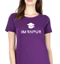 Load image into Gallery viewer, IIM Raipur T-Shirt for Women-XS(32 Inches)-Purple-Ektarfa.online
