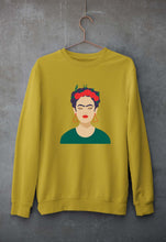 Load image into Gallery viewer, Frida Kahlo Unisex Sweatshirt for Men/Women-S(40 Inches)-Mustard Yellow-Ektarfa.online
