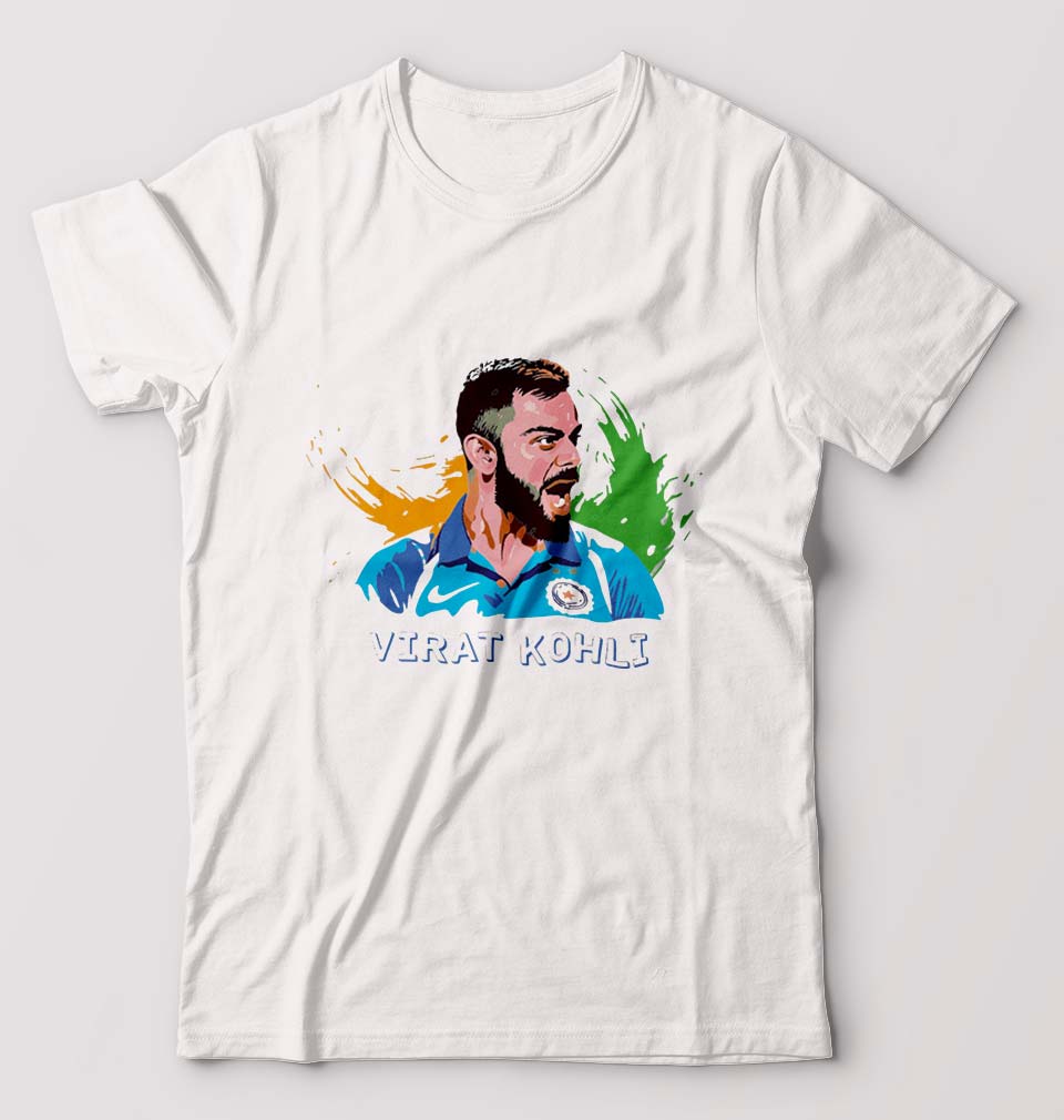 Virat Kohli T-Shirt for Men-White-Ektarfa.online