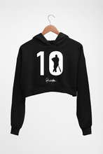 Load image into Gallery viewer, Sachin Tendulkar Crop HOODIE FOR WOMEN-Black-Ektarfa.online
