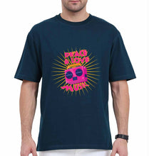 Load image into Gallery viewer, Psychedelic Music Peace Love Oversized T-Shirt for Men-Petrol Blue-Ektarfa.online
