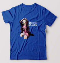 Load image into Gallery viewer, Demon Slayer T-Shirt for Men-Royal Blue-Ektarfa.online
