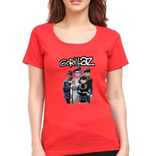 Load image into Gallery viewer, Gorillaz T-Shirt for Women-Red-Ektarfa.online
