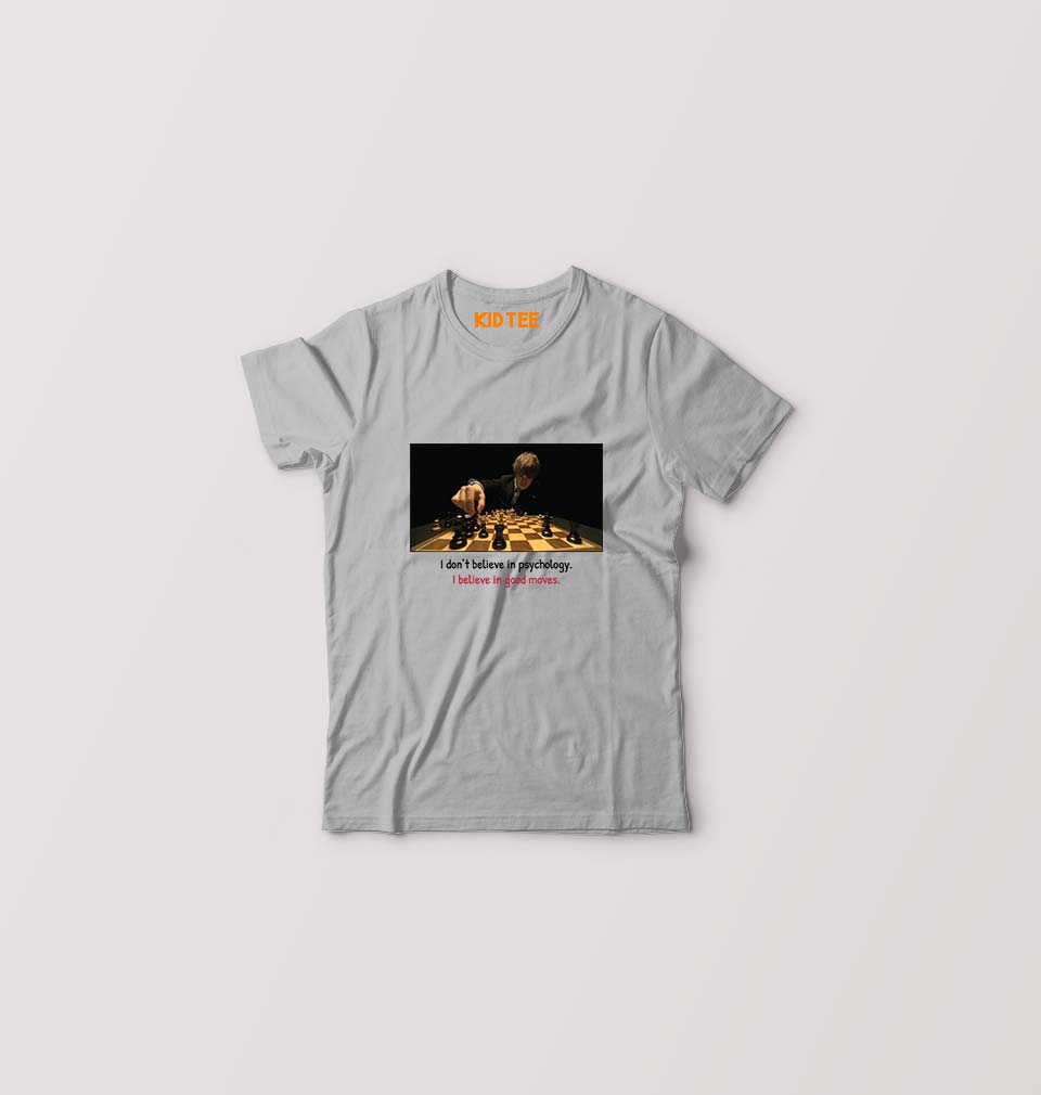 Magnus Carlsen Kids T-Shirt for Boy/Girl-Grey-Ektarfa.online