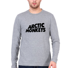 Load image into Gallery viewer, Arctic Monkeys Full Sleeves T-Shirt for Men-S(38 Inches)-Grey Melange-Ektarfa.online
