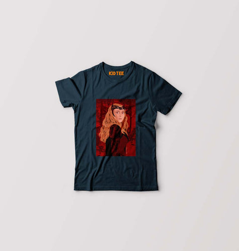 Scarlet Witch Wanda Kids T-Shirt for Boy/Girl-Petrol Blue-Ektarfa.online